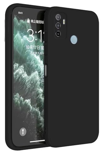 Topme Cover per OPPO A53 / OPPO A53s (6.5' Inches) Custodia Case, Protezione Della Pelle Della Custodia in Silicone Tpu - Nero