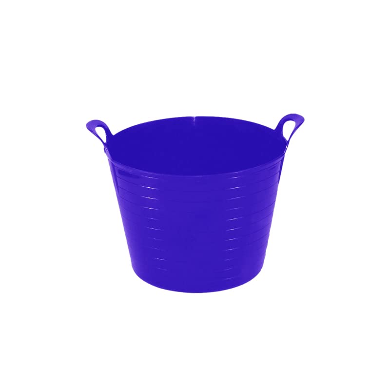 TENLITE 42L Flexible Plastic Storage Container Bucket Tub Trugs Horse Feeding Bucket - Purple (Large Flexi Tub) โ image 1
