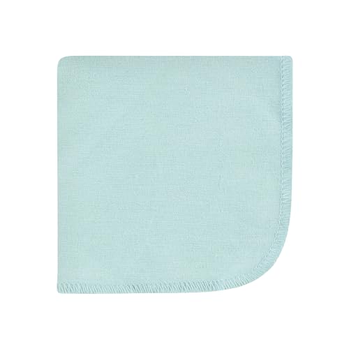Image of Hudson Baby Unisex Baby Flannel Cotton Poly Washcloths, Plants 12 Pack, One Size