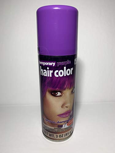 Spray temporal para cabello color púrpura miniatura 1
