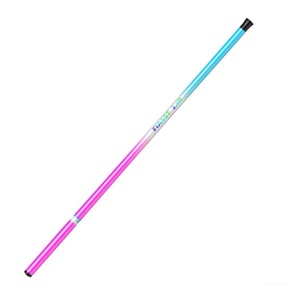 Besttoolifes 3.6 Single pole, Compact Carbon Fiber Fishing Rod for Sport Fishing – 1.5-2.7m Extendable, Fast 28 Action, Collapses to 40cm, For Ultra-Lightweight (50g), Pink