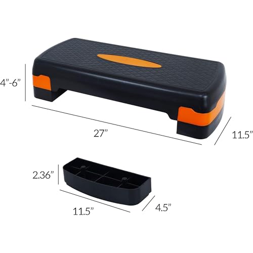 Fitvids Adjustable Workout Aerobic Stepper Step Platform Trainer, 27-Inch, Multiple Colors - Image 4