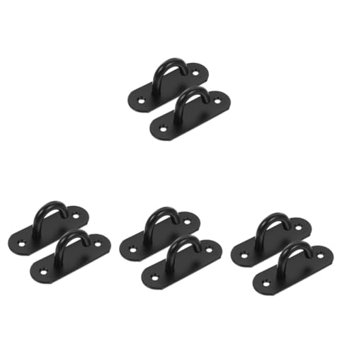 INOOMP 4sets Gym Hangers Wall Mount Hooks for Resistance Bands Ceiling Hangers Yoga Heavy Duty White Hooks 2pcs*4