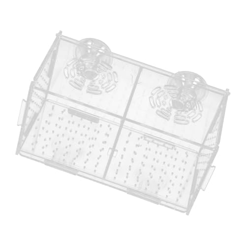 PENIKOKO Boîte Isolement pour Élevage De Poissons Aquarium Boîtes Éclosion Support Multifonctionnel Transparent pour Aquarium Modèle à Ventouse