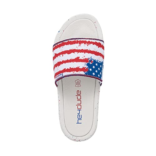 Image of HEYDUDE Women's Peggy Flag Multiple Colors | Women's Shoes | Women's Lace Up Loafers | Comfortable & Light-Weight