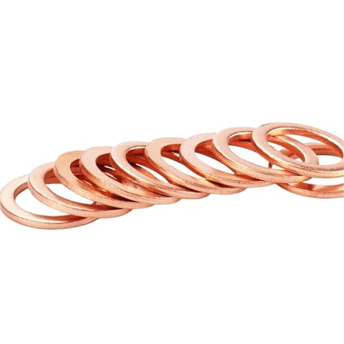 Lkq-������ M6-M24 Copper Sealing Solid Gasket Washer Sump Plug Oil For Boat Crush Flat Seal Ring Copper Washer Seal. �������肵�Ă��đϋv��������
