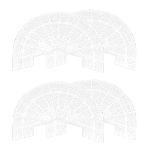 Image of HARFINGTON 2pair Shoe Sole Protector for Sneakers Size 6-6.5 Self-Adhesive Non Slip Pad Heel Plates Repair for Men and Women, Transparent