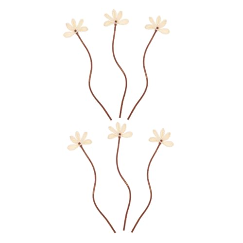 ULDIGI 6pcs Decorative Flowers for Home Office Fragrance Diffuser Decor for Bedrooms Yoga Rooms and More
