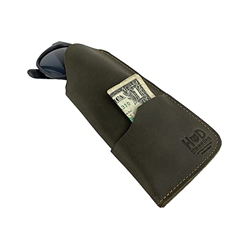Image of Hide & Drink, Rustic Sunglasses Case & Wallet Handmade from Full Grain Leather