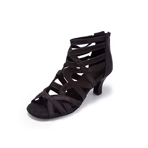 Ballroom Dance Shoes for Women Salsa Latin Wedding Party Boots 2 1/2 inch Heel S206
