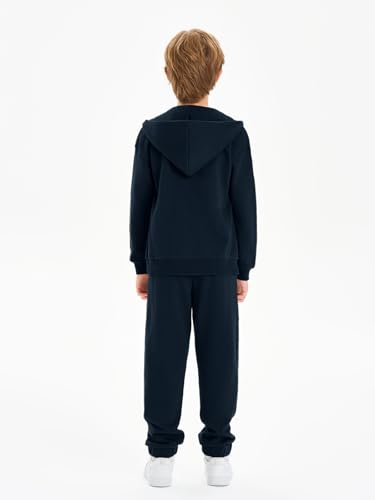 Image of Haloumoning Boys Sweatsuits Kids Active Zip Hoodie Sweatershirt and Jogger Sweatpants 5-14 Years