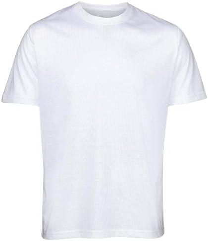 PPG Printing Sublimation Blank T Shirt Round Neck Casual Half Sleeves Stylish Solid T-Shirt for Men and Women Pack of 12 White