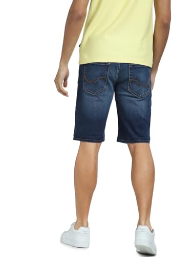 Image of JACK & JONES Solid Cotton Slim Fit Men's Casual Shorts