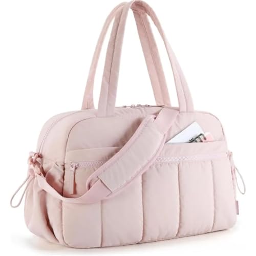Bolsa De Gimnasio Bolso del Gimnasio petate Viaje de la separación mojada Seca Bolso Equipaje for Las Mujeres con el Mano los Bolsos Fin Semana(Pink)