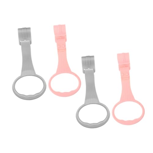 VICASKY 4pcs Crib Safety Hanging Rings Portable Walking Assistant Pull Up Bar for Arm Strength Training Play Gym Support Durable and Lightweight Design