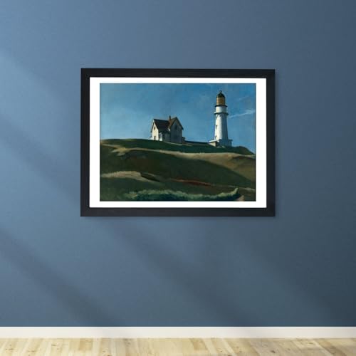 Lighthouse Hill Edward Hopper affiche encadrée Spiffing Prints idée cadeau idéal - 5