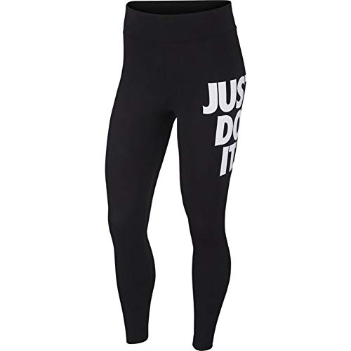 Nike Leg-A-See 7/8 JDI - Mallas de cintura alta blanco/negro XS
