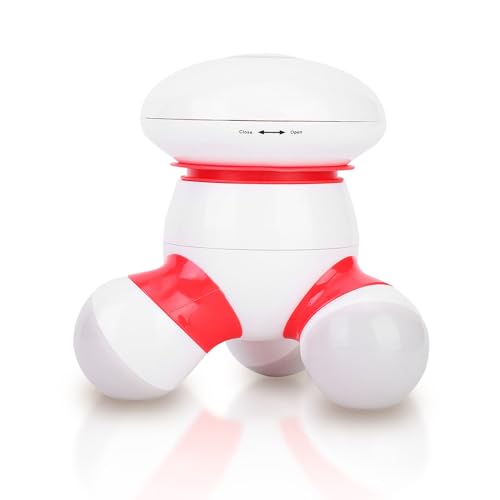 Mini masajeador de mano, rodillo de masaje masajeador vibrante suave USB electrónico lindo con luz LED para masaje corporal