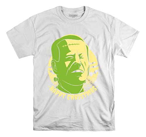 T-shirt Frankenstein Biden graphique blanc M motif Halloween humoristique