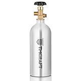 TMCRAFT 2.5lb CO2 Tank, High Strength Aluminum Alloy Cylinder with CGA-320 Valve, DOT Approved Cylinder for Kegerator kit and Draft Beer Dispensing