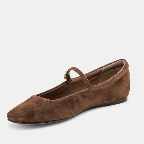 Mary Jane Ballet Flats for Women Casual Square Toe Slip On Flats Comfortable Ankle Buckle Strap Ballerina Shoes4