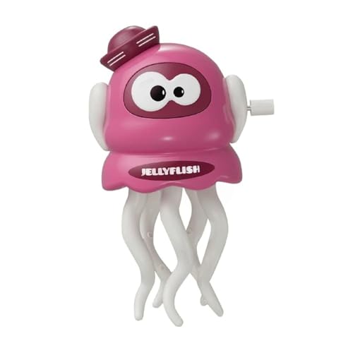 Image of Chicken Toys for Kids, Swinging Chain String Magnetic Hen with Chick Learning to Crawl Spring Toy, Crawling Wind-up Duck, Walking Chicken Cute Windup Toy for Boys Girls Toddler (Pink Octopus)