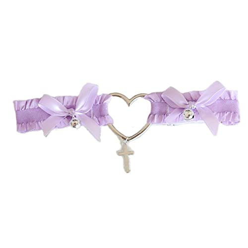 Ceinture porte-jarretelles en dentelle fine et détails cœur romantique
