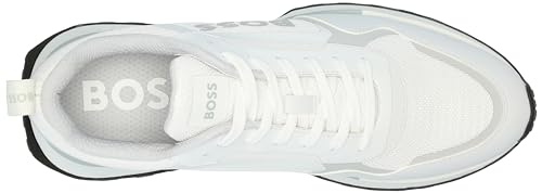Image of BOSS Men's Big Logo Mesh Mix Lace Up Sneaker