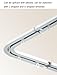 Recessed Invisible Curtains Track for Top Mounted Recessed Guide Rails Concealed Slide Rails(Black,160cm/5.2ft)