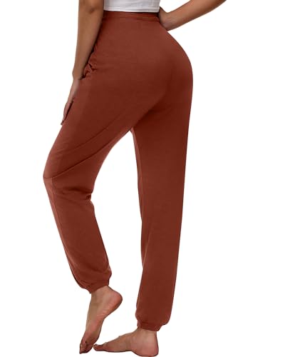 Ficerd 3 Pcs Women's Joggers Pants Casual Soft Sweatpants Lounge Pants High Waisted Athletic Joggers with Pockets4