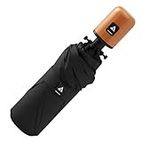 Top 10 Melhores Guarda Chuva para comprar em 2025 16 Guarda-Chuva Premium Dobrável com Cabo de Madeira – Abertura Automática 1 Clique, Antivento,...