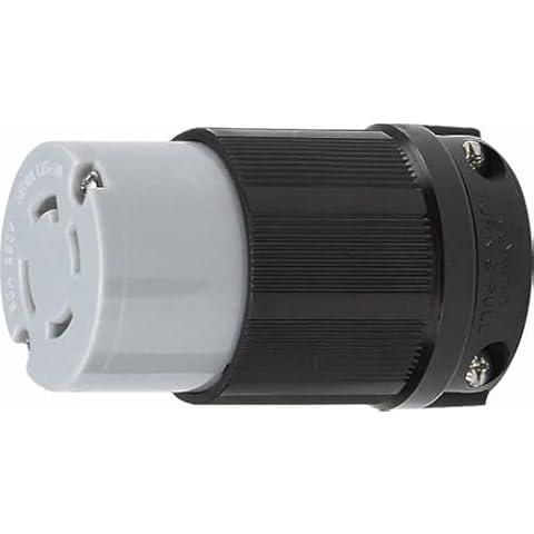 10 Pack - NEMA L15-30 Connectors. POWERTRONICS CONNECTIONS (TM). 3-Pole 4-Wire 250V Grounding Locking Connectors, POWERTRONICS CONNECTIONS. (TM) Cover
