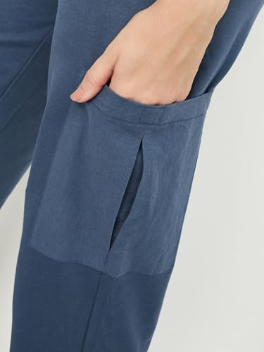 Image of Max Plus Size Women Solid Athleisure Cargo Joggers