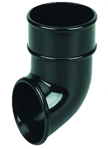 Image of FLOPLAST 68mm Round Gutter Pipe Shoe - Black - Pack of 2