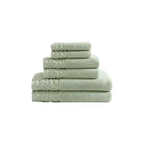 Laura Ashley - Towel Set, Luxuriously Soft & Absorbent Cotton Towels, Fade Resistant & Low Linting Cover