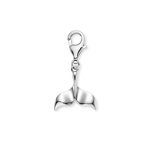 Engelsrufer Damen Charm Anhänger Aloha Delfinflosse Silber aus Sterling Silber - Karabinerverschluss - nickelfrei - Größe: 12x10mm
