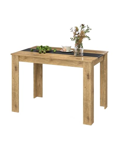 Amveya Tavolo da pranzo da cucina in effetto legno, 110
