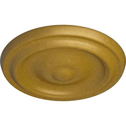 Image of 9 5 /8 inchOD x 1 1 /8 inchP Maria Ceiling Medallion (Fits Canopies up to 1 3 /4 inch), Pharaohs Gold