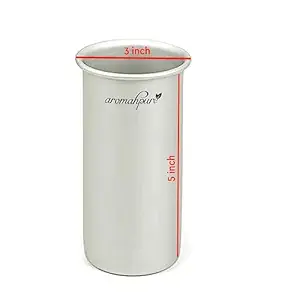 Aromahpure Alumnium Candle Making Moulds | 3 * 5 inches | Set of 1 | Re-Useable Moulds |Cylindrical Candles Moulds | Festival Decorations and Other Occasions