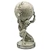 Lukitas Atlas Holding Up World Statue and Sculpture, Lifting The Earth Figurine Decor, Creative Ornament for Home Office Living Room, Resin 11.5''