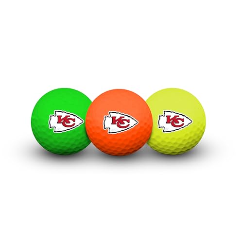 Team Effort Multi-Color Golf Ball Pack of 3 NFL Kansas