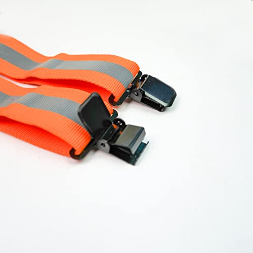 Image of MELOTOUGH Men's Suspender 2 inch Wide Partial Elastic Strap for Jeans Pants