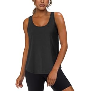 WIHOLL Women’s Workout Tank Tops Sleeveless Athletic Racerback for Gym Yoga Running – Summer Fitness Tops Scoop Neck (S-XXL)