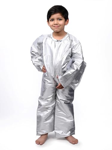 Image of BookMyCostume Space Astronaut Adventure Costume for Boys and Girls | Kids Fancy Dress Costume 3-4 years