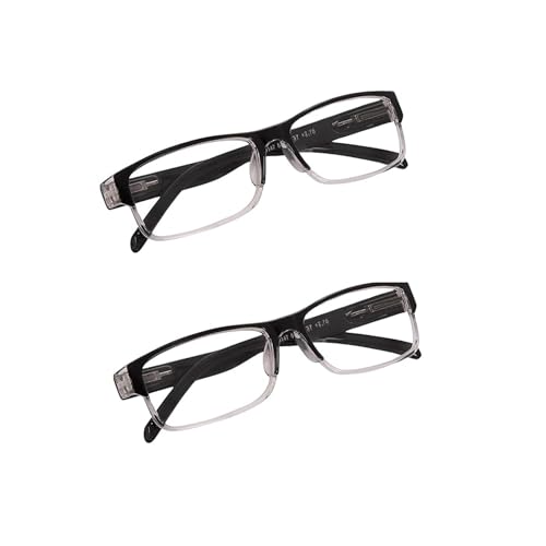 Image of Reading Glasses Combo (Pack of 2) for Men & Women | Full-Rim Spring Temple Glasses for All Face Shapes | Comfortable & Natural Look.+1.00 +1.25 +1.50 +1.75 +2.00 +2.25 +2.50 +2.75 +3.00