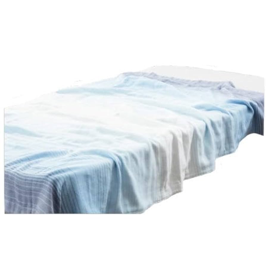 ガーゼケット 5重ガーゼケット ブルー 2枚組 日本製 今治産 今治タオル 2枚セット特価】今治5重織ガーゼケット/エイブ ブルー・グレー