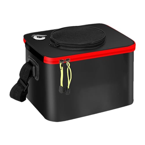 Secchio da pesca portatile per esche per la contenitore pieghevole per pesci in EVA resistente allacqua per viaggi allaperto escursionismo