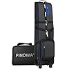 findway Golf Travel Bag with Wheels, 1680D Heavy Duty Oxford Wear-Resistant, Soft Foldable Golf Club Travel Bags for Airlines Universal Size with Removable Club Protection Liner (Upgraded)
