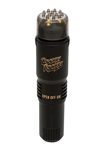 Doc Johnson The Original Pocket Rocket - Powerful Quiet Compact Reliable Simple Yet Safisfying Discreet Vibrator - Targeted Clitoral Massager - Black - Made in Japan (0376-05-AM)