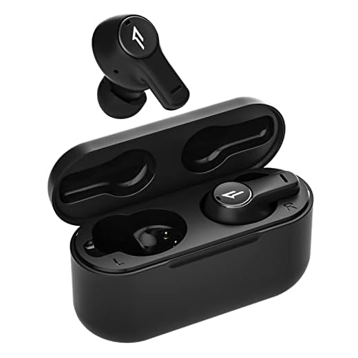 1MORE True Wireless Earbuds, Bluetooth in-Ear Headphones, 4 ENC Microphones and DNN Algorithm for Clear Call, 20H Playtime,Waterproof Stereo Earphones for iPhone and Android, Pistonbuds Black